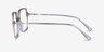 Domingo Clear Gray AcetateEyeglass Frames from EyeBuyDirect, Side View