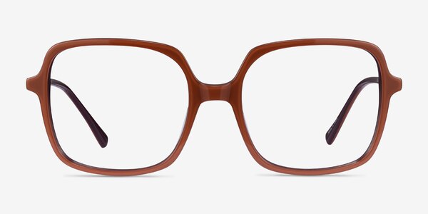 Domingo Brun Acétate Montures de lunettes de vue