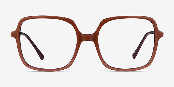 Domingo Marron Acétate Montures de lunettes de vue
