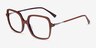 Domingo Brown AcetateEyeglass Frames from EyeBuyDirect, Angle View