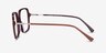 Domingo Brown AcetateEyeglass Frames from EyeBuyDirect, Side View