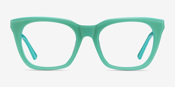 Lunar Square Green Full Rim Eyeglasses | Eyebuydirect