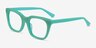 Lunar Vert AcétateMontures de lunettes de vue d'EyeBuyDirect, Vue d'Angle
