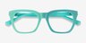 Lunar Vert AcétateMontures de lunettes de vue d'EyeBuyDirect, Vue Rapprochée