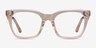 Lunar Clear Brown AcetateEyeglass Frames from EyeBuyDirect, Front View