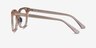 Lunar Clear Brown AcetateEyeglass Frames from EyeBuyDirect, Side View