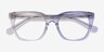Lunar Clear Gray AcetateEyeglass Frames from EyeBuyDirect, Closed View
