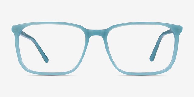 Tony Bleu AcétateMontures de lunettes de vue d'EyeBuyDirect, Vue de Face