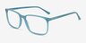 Tony Bleu AcétateMontures de lunettes de vue d'EyeBuyDirect, Vue d'Angle