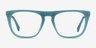 Zephyr Bleu AcétateMontures de lunettes de vue d'EyeBuyDirect, Vue de Face