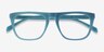 Zephyr Bleu AcétateMontures de lunettes de vue d'EyeBuyDirect, Vue Rapprochée