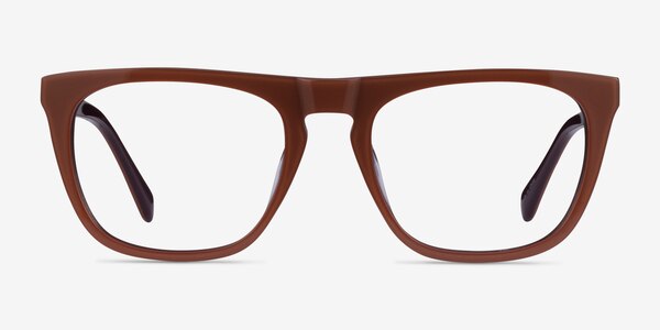 Zephyr Brun Acétate Montures de lunettes de vue