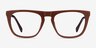 Zephyr Brown AcetateEyeglass Frames from EyeBuyDirect, Front View