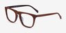 Zephyr Brown AcetateEyeglass Frames from EyeBuyDirect, Angle View