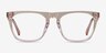 Zephyr Clear Brown AcetateEyeglass Frames from EyeBuyDirect, Front View