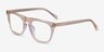 Zephyr Clear Brown AcetateEyeglass Frames from EyeBuyDirect, Angle View