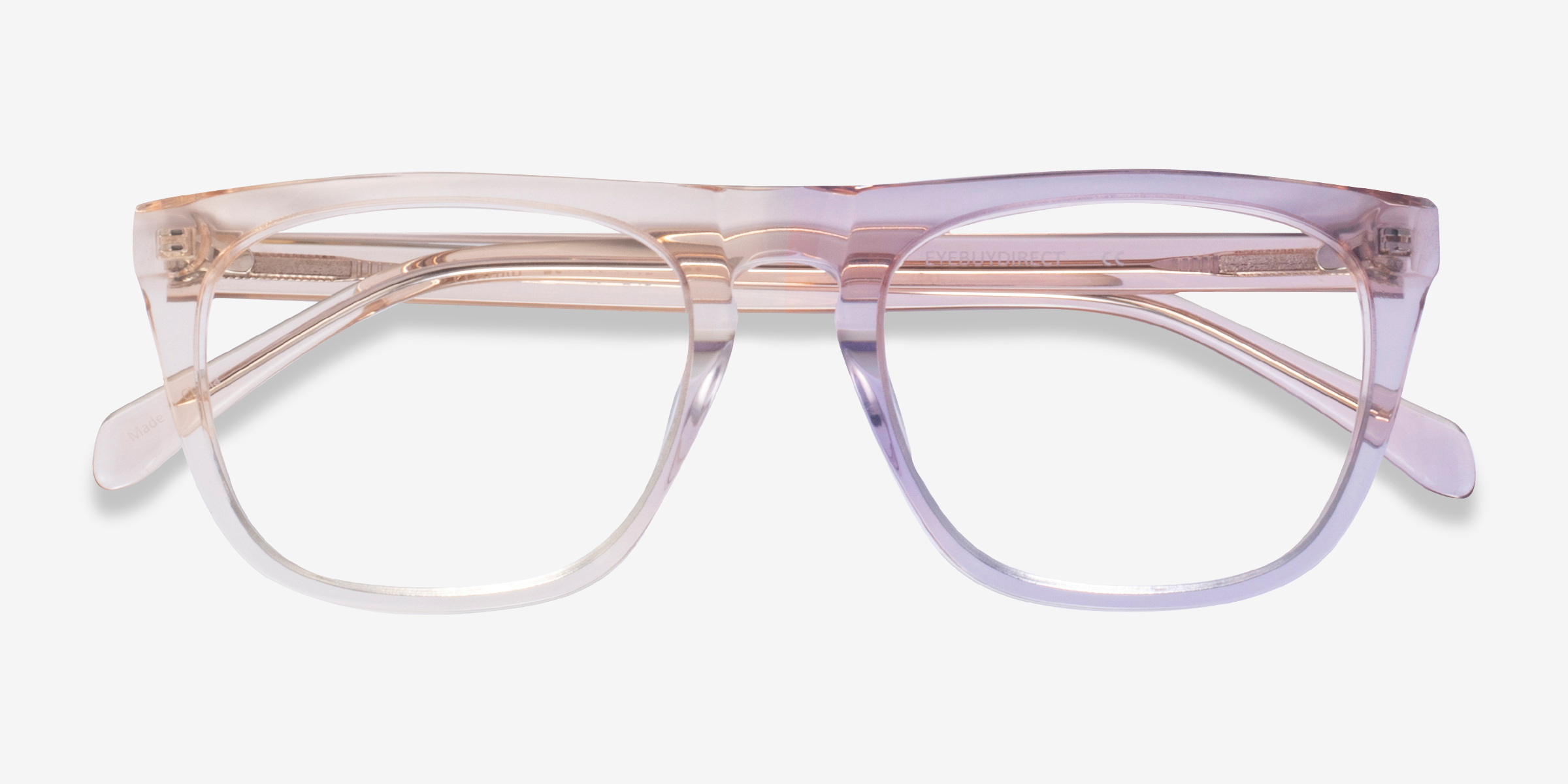 Zephyr Aviator Clear Brown Glasses for Men | Eyebuydirect