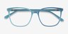 Outside Blue AcetateEyeglass Frames from EyeBuyDirect, Closed View