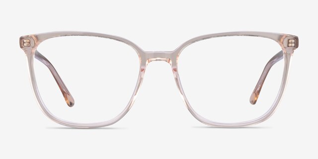 Outside Brown AcetateEyeglass Frames from EyeBuyDirect, Front View