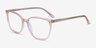 Outside Brown AcetateEyeglass Frames from EyeBuyDirect, Angle View