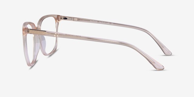 Outside Brown AcetateEyeglass Frames from EyeBuyDirect, Side View