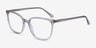 Outside Gray AcetateEyeglass Frames from EyeBuyDirect, Angle View