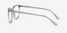 Outside Gray AcetateEyeglass Frames from EyeBuyDirect, Side View