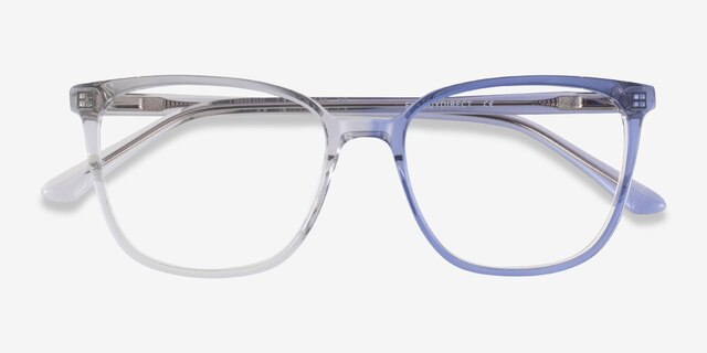 Outside Gray AcetateEyeglass Frames from EyeBuyDirect, Closed View