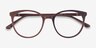 Apogee Brown AcetateEyeglass Frames from EyeBuyDirect, Closed View