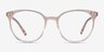 Apogee Clear Brown AcetateEyeglass Frames from EyeBuyDirect, Front View