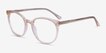 Apogee Clear Brown AcetateEyeglass Frames from EyeBuyDirect, Angle View