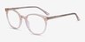Apogee Clear Brown AcetateEyeglass Frames from EyeBuyDirect, Angle View
