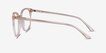 Apogee Clear Brown AcetateEyeglass Frames from EyeBuyDirect, Side View