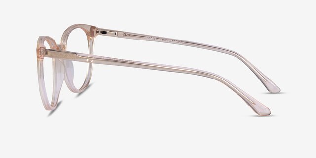 Apogee Clear Brown AcetateEyeglass Frames from EyeBuyDirect, Side View