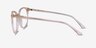 Apogee Clear Brown AcetateEyeglass Frames from EyeBuyDirect, Side View