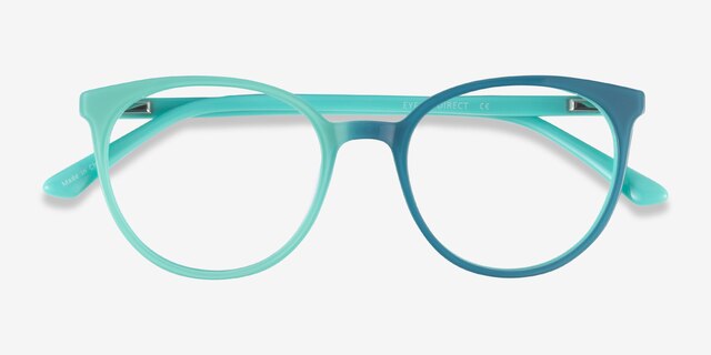 Apogee Green AcetateEyeglass Frames from EyeBuyDirect, Closed View