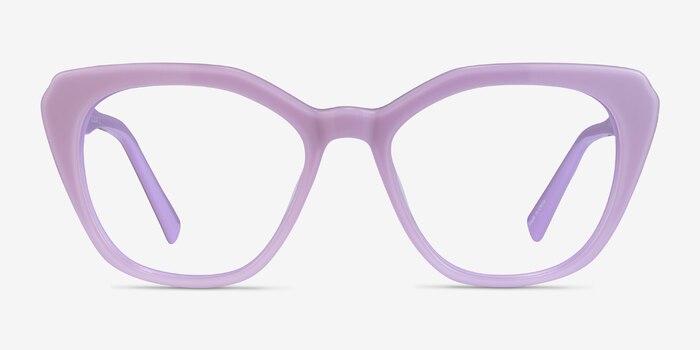 Judy Purple Acetate Eyeglass Frames from EyeBuyDirect