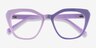 Judy Purple AcetateEyeglass Frames from EyeBuyDirect, Closed View