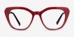Judy Red AcetateEyeglass Frames from EyeBuyDirect, Front View
