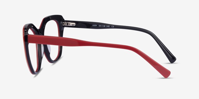 Judy Red AcetateEyeglass Frames from EyeBuyDirect, Side View