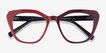 Judy Red AcetateEyeglass Frames from EyeBuyDirect, Closed View