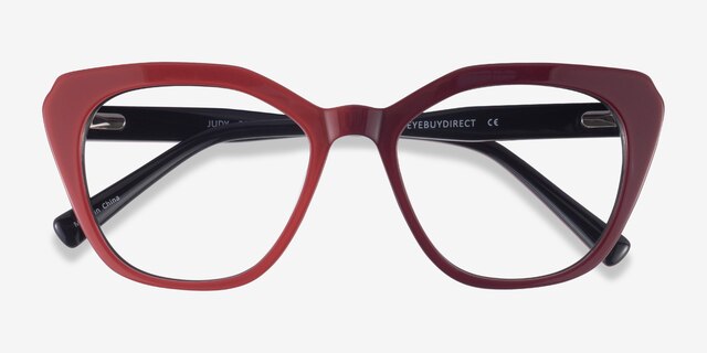 Judy Red AcetateEyeglass Frames from EyeBuyDirect, Closed View