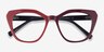 Judy Red AcetateEyeglass Frames from EyeBuyDirect, Closed View
