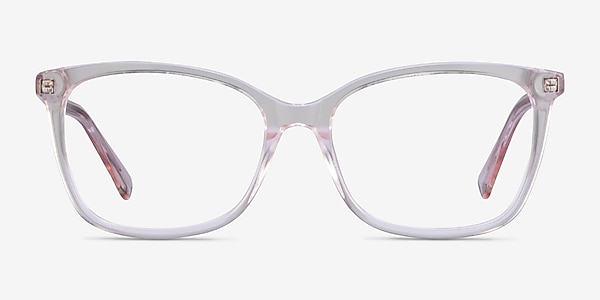 Michelle Clear Pink Acetate Eyeglass Frames