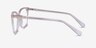 Michelle Clear Pink AcetateEyeglass Frames from EyeBuyDirect, Side View