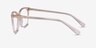 Michelle Clear Brown AcétateMontures de lunettes de vue d'EyeBuyDirect, Vue de Côté
