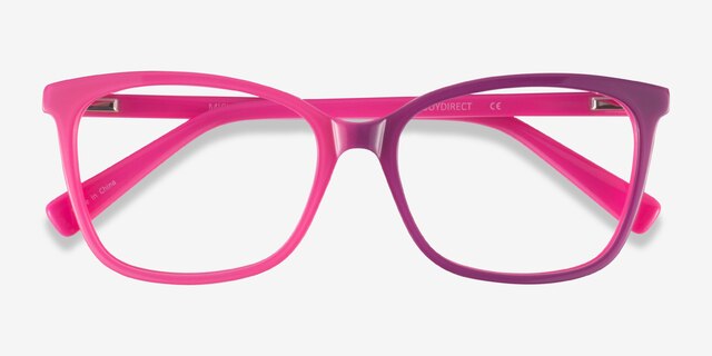 Michelle Pink AcetateEyeglass Frames from EyeBuyDirect, Closed View