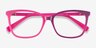 Michelle Pink AcetateEyeglass Frames from EyeBuyDirect, Closed View