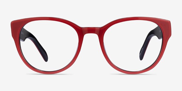 Sarah Rouge Acétate Montures de lunettes de vue