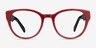 Sarah Red AcetateEyeglass Frames from EyeBuyDirect, Front View